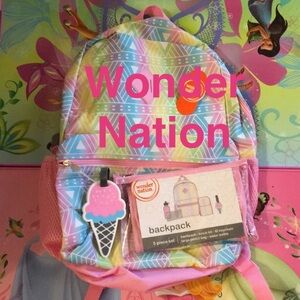 NWT, Back Pac With Lunch Kit